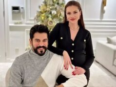 Burak Özçivit’ten eşi Fahriye Evcen’e aşk dolu kutlama