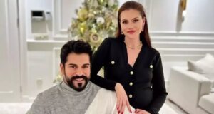 Burak Özçivit’ten eşi Fahriye Evcen’e aşk dolu kutlama