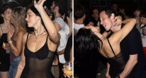 Dua Lipa, katıldığı geceye transparan elbisesi ile damga vurdu