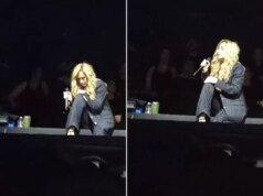 İstanbul’da sahne alan ünlü şarkıcı Lara Fabian sahnede korkuttu