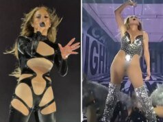 Jennifer Lopez, sahnede giydiği cesur kıyafetiyle ağızları açık bıraktı