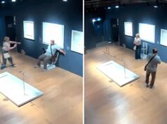 Turist, fotoğraf çekmek için üzerine oturduğu kristal sandalyeyi parçaladı