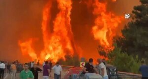 Bursa’da alevler hızla ilerliyor! Makam araçları yanmaktan son anda kurtuldu