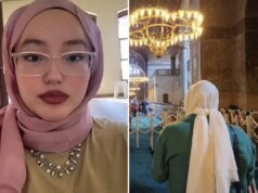 Camiye gidip video çeken kadının sözleri tartışma yarattı: Buralar neden böyle?