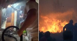 Çeşme’de zamanla yarış! Alevler evlere ulaştı