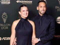 Hakan Çalhanoğlu’nun eşinden olay paylaşım