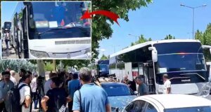 Silah bırakma töreni için Diyarbakır’dan 4 otobüs hareket etti