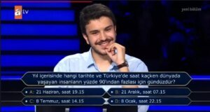 Yıl içerisinde hangi tarihte ve Türkiye’de sat kaçken dünyada yaşayan insanların yüze 90’ından fazlası için gündüzdür?