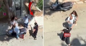 Bıçakla öz evladını kovaladı, küçük kızın feryatları sokağı inletti