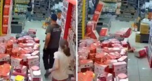 Büyük panik! Deprem anının görüntüleri ortaya çıktı