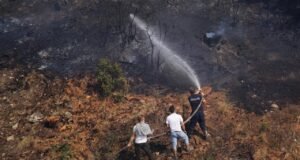 Çanakkale’de çıkan orman yangınına müdahale ediliyor