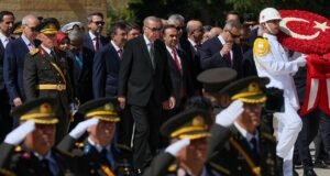 Cumhurbaşkanı Erdoğan ve devlet erkanı Anıtkabir’i ziyaret etti