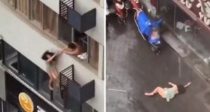 Kocasını metresiyle yakalayan kadın 4. kattan atladı