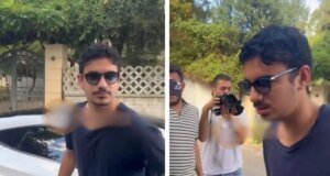 Mehmet Ali Erbil’in oğlu babasının nikahına gelirken düşme tehlikesi geçirdi! İşte o anlar