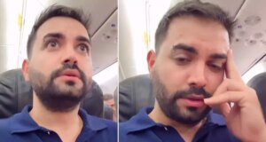 Uçakta mahsur kalan Kadir Ezildi isyan etti: Yandık, bittik