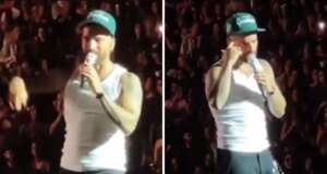 Ünlü rapçi, konsere bebeği ile gelen anneyi sert şekilde azarladı