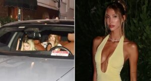 Şevval Şahin eğlenceye ‘Resmi Hizmete Mahsustur’ yazılı araçla çıktı