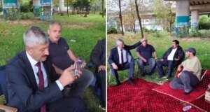 Tartışma yaratan görüntü: Belediye başkanı, toprak alan Arapları böyle tebrik etti